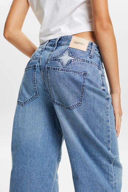 Løstsiddende retro-jeans med mellemhøj talje