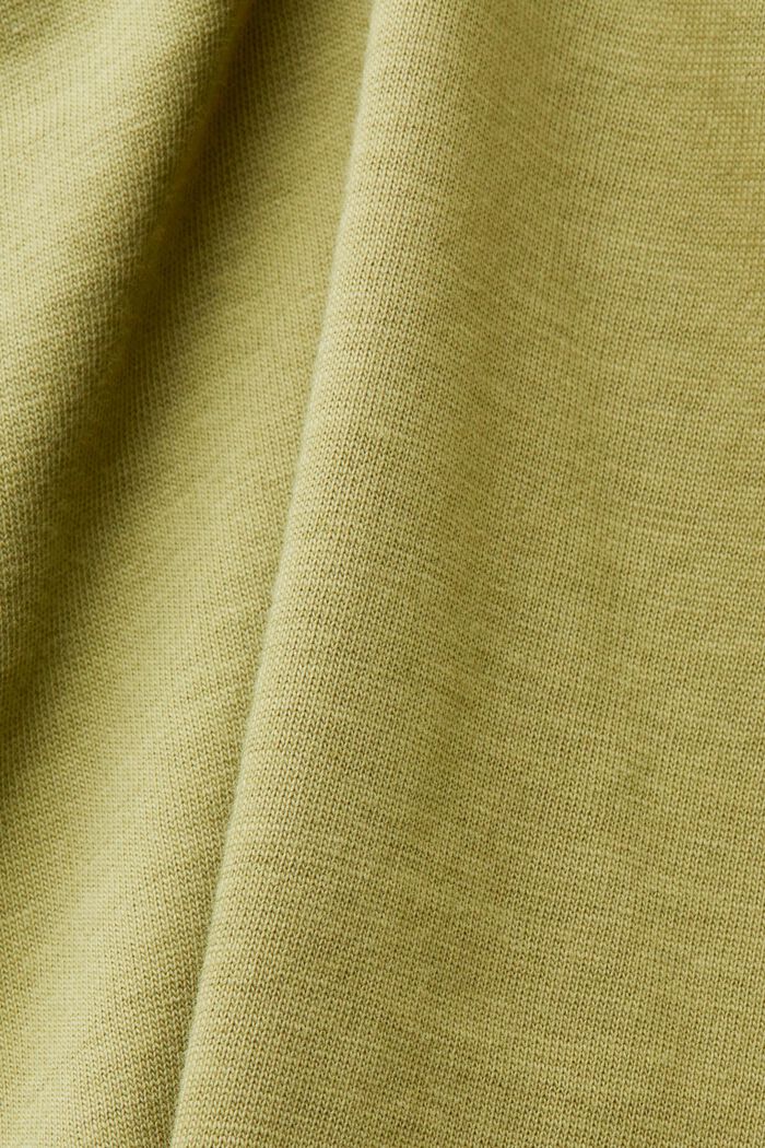 Shirt med rynkning, 100% bomuld, PISTACHIO GREEN, detail image number 5