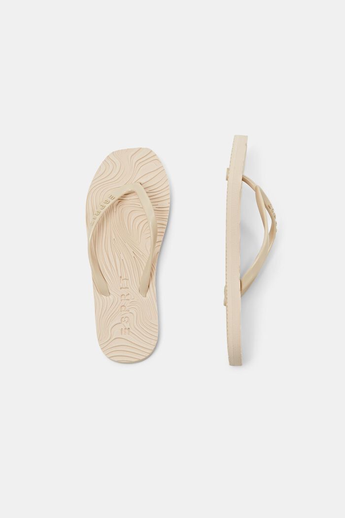 Trendy flip flop-sandaler, BEIGE, detail image number 4
