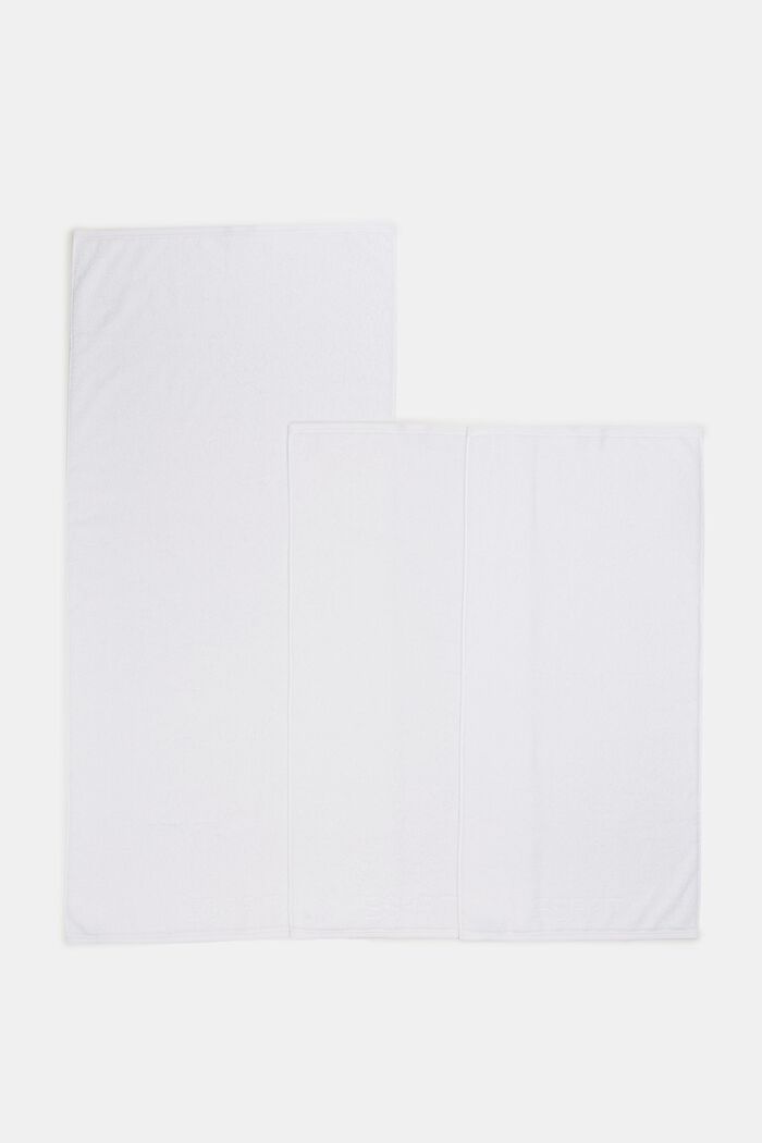 Med TENCEL™: Håndklædesæt af frotté med 3 stk., WHITE, detail image number 3