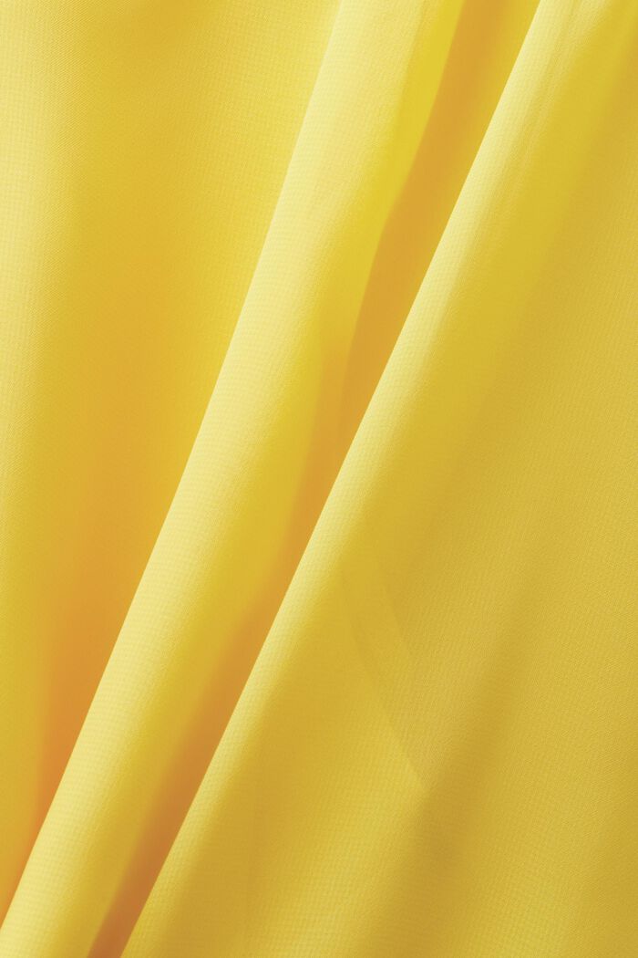 Chiffonbluse med snøre, YELLOW, detail image number 5
