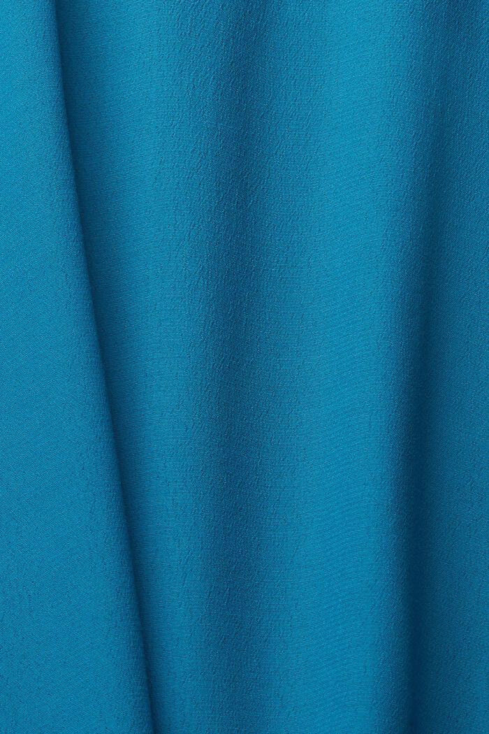 Ensfarvet bluse, TEAL BLUE, detail image number 1