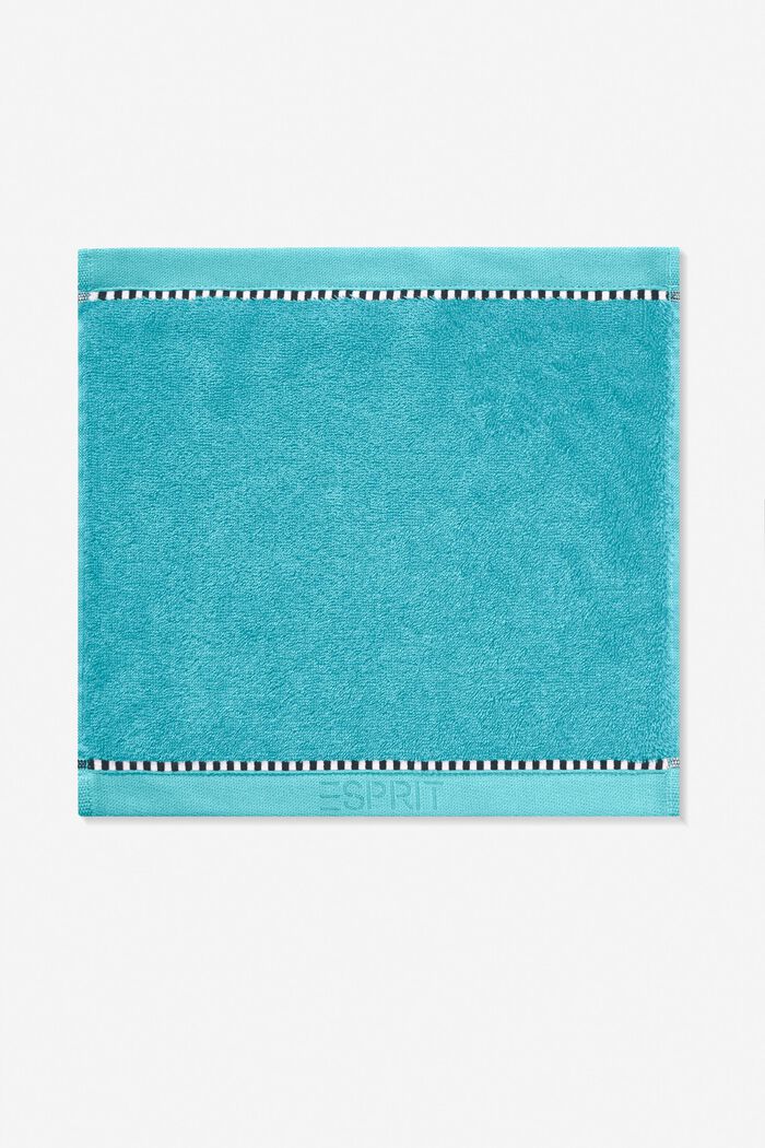 Med TENCEL™: Håndklædeserie af frotté, TURQUOISE, detail image number 5
