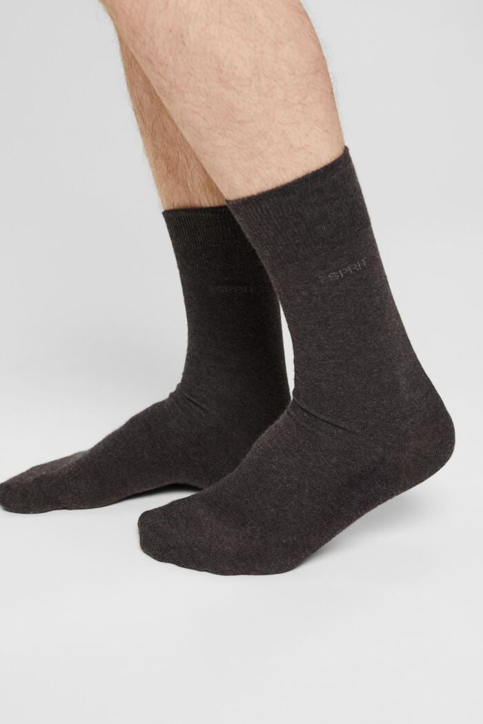 Pakke med 10 par sokker, økologisk bomuldsblanding