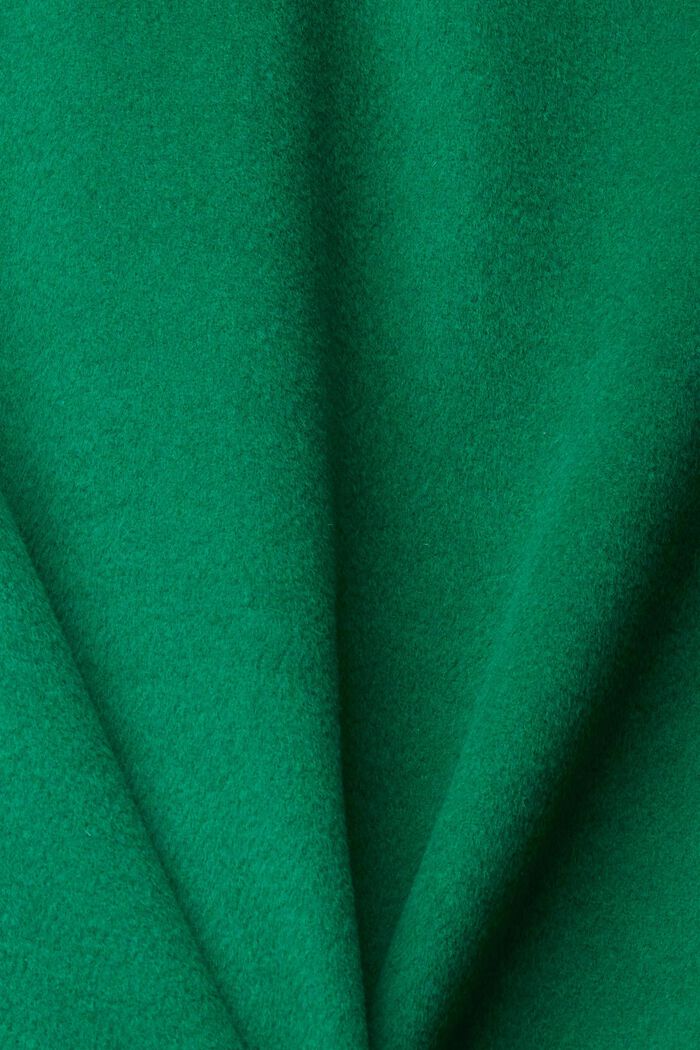 Kort nederdel i uldblanding, EMERALD GREEN, detail image number 6