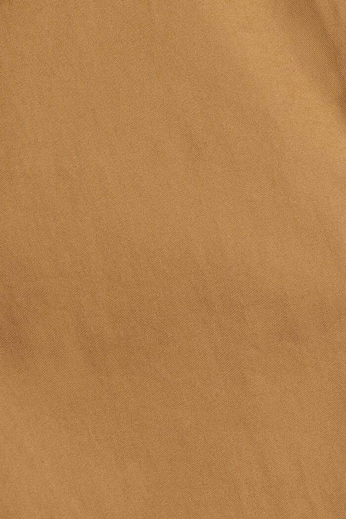 Lige op og ned chinos i økologisk bomuld, CAMEL, detail image number 6