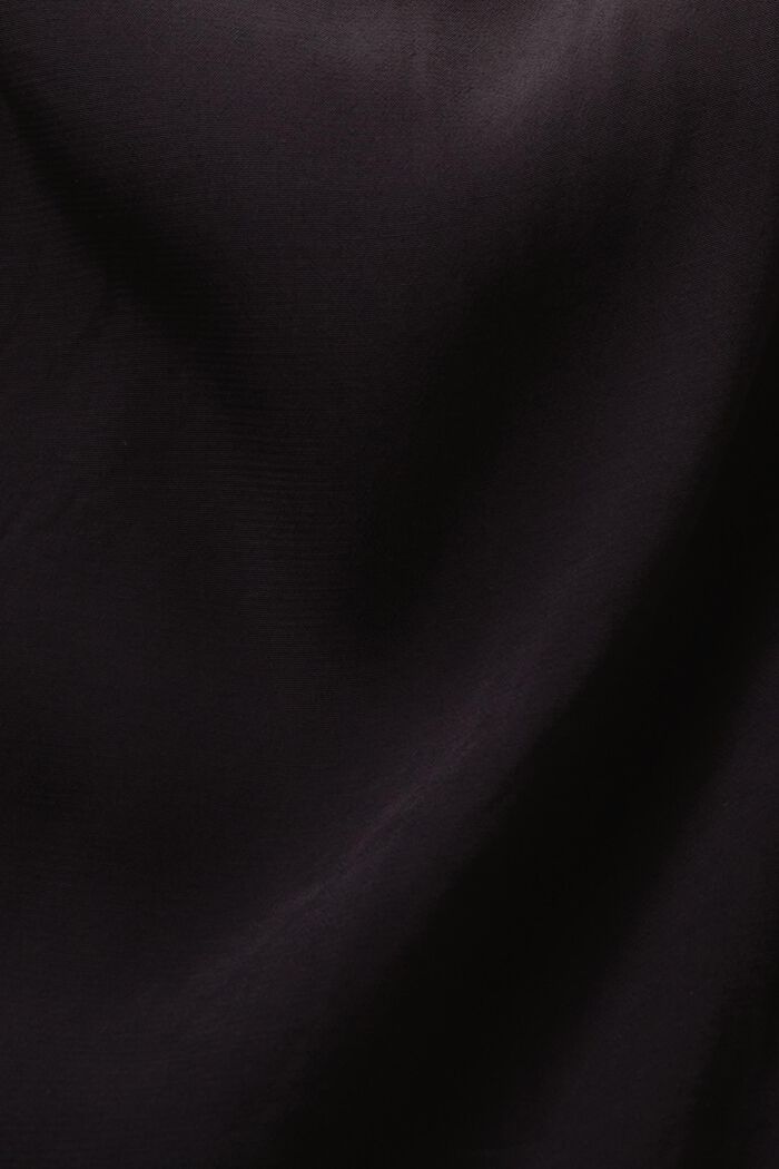Midikjole i crepe, BLACK, detail image number 4