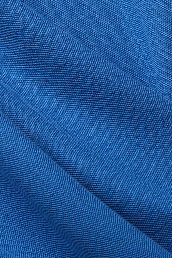 Piqué poloskjorte med lange ærmer, BLUE, detail image number 1