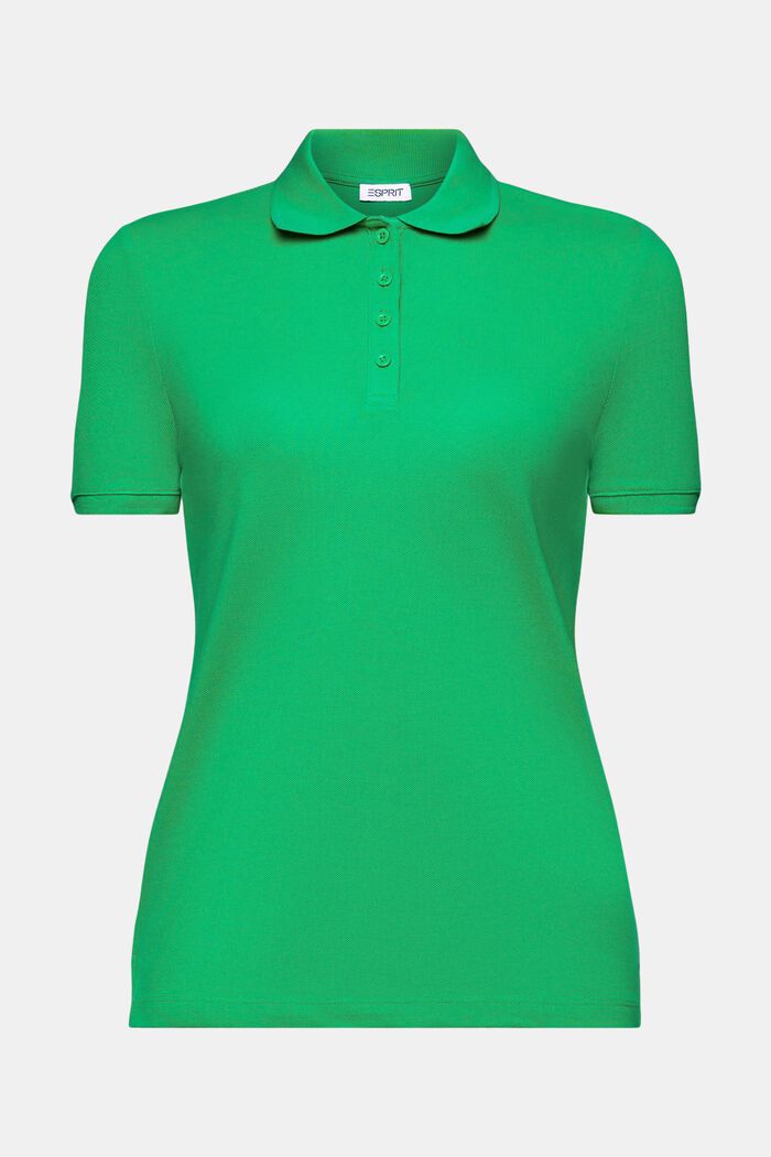 Poloshirt i jersey, GREEN, detail image number 6