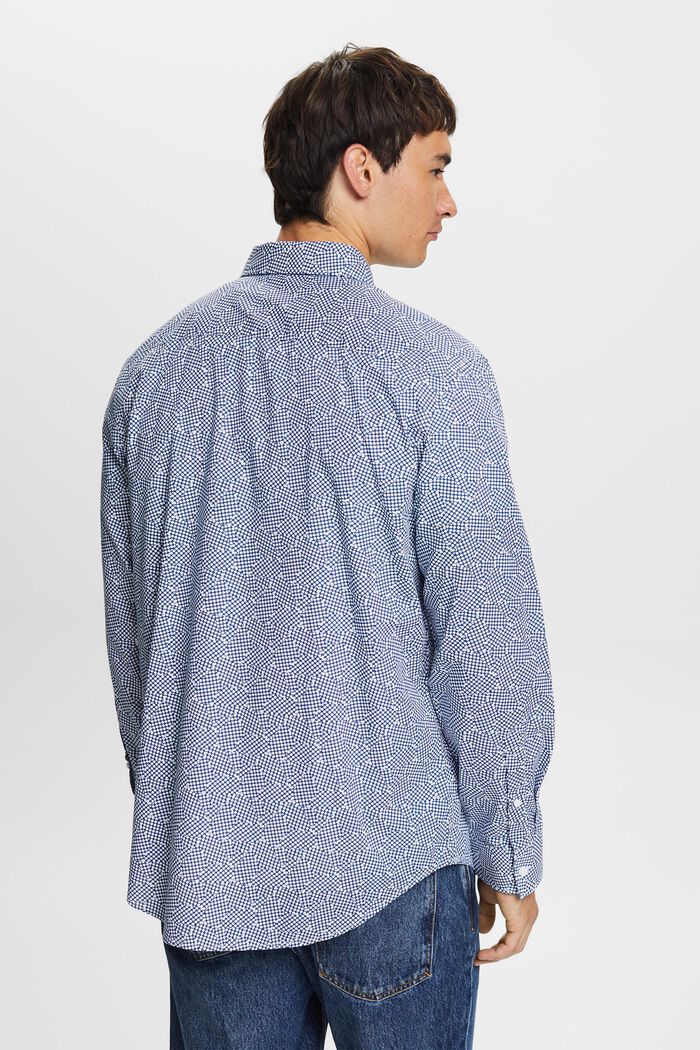Mønstret skjorte, 100 % bomuld, WHITE, detail image number 3