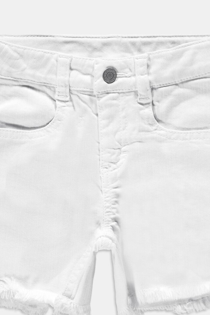 Genanvendte materialer: shorts med regulerbar livvidde, WHITE, detail image number 2