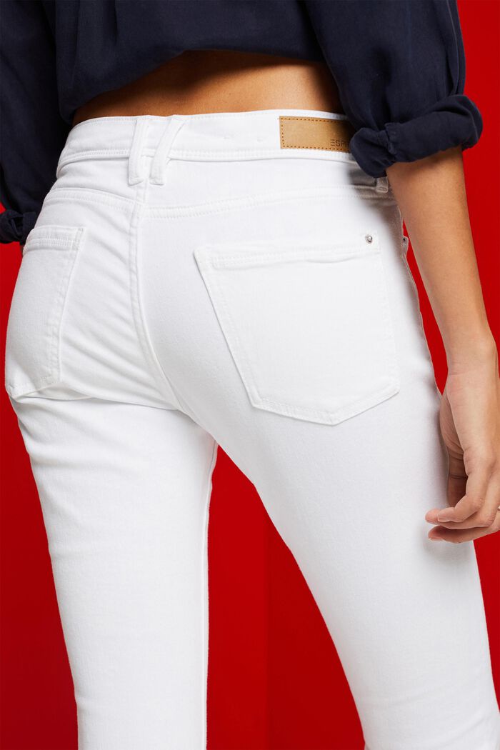 Skinny jeans i bomuld, WHITE, detail image number 2