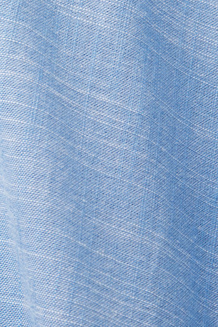 Button down-skjorte i bomuld, LIGHT BLUE, detail image number 4