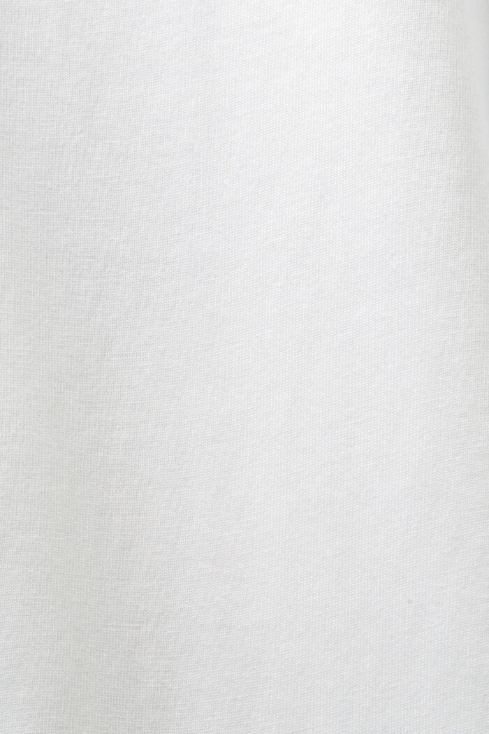 Unisex T-shirt med logo, WHITE, detail image number 6