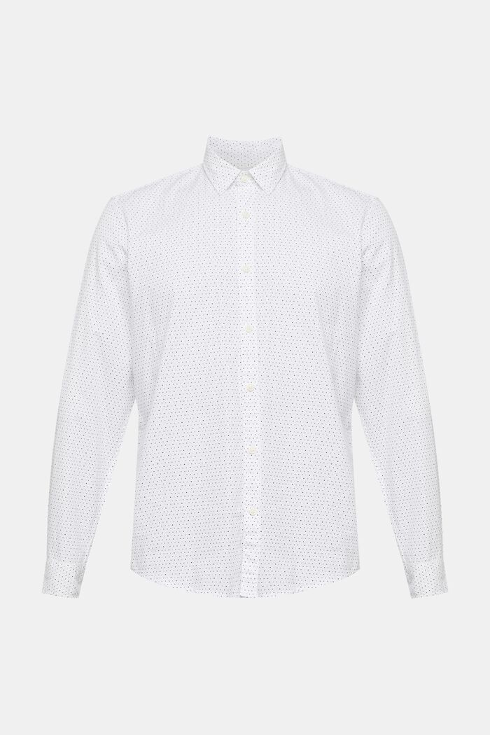 Skjorte med mønster, i bæredygtig bomuld, WHITE, detail image number 2