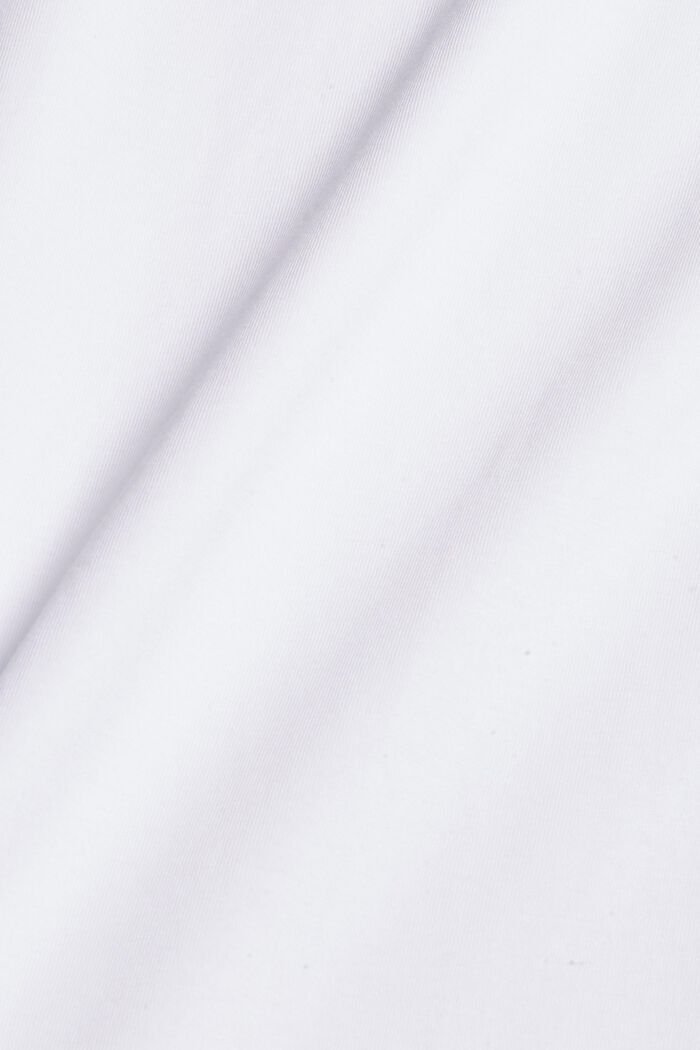 Langærmet jerseyshirt af 100% økobomuld, WHITE, detail image number 4