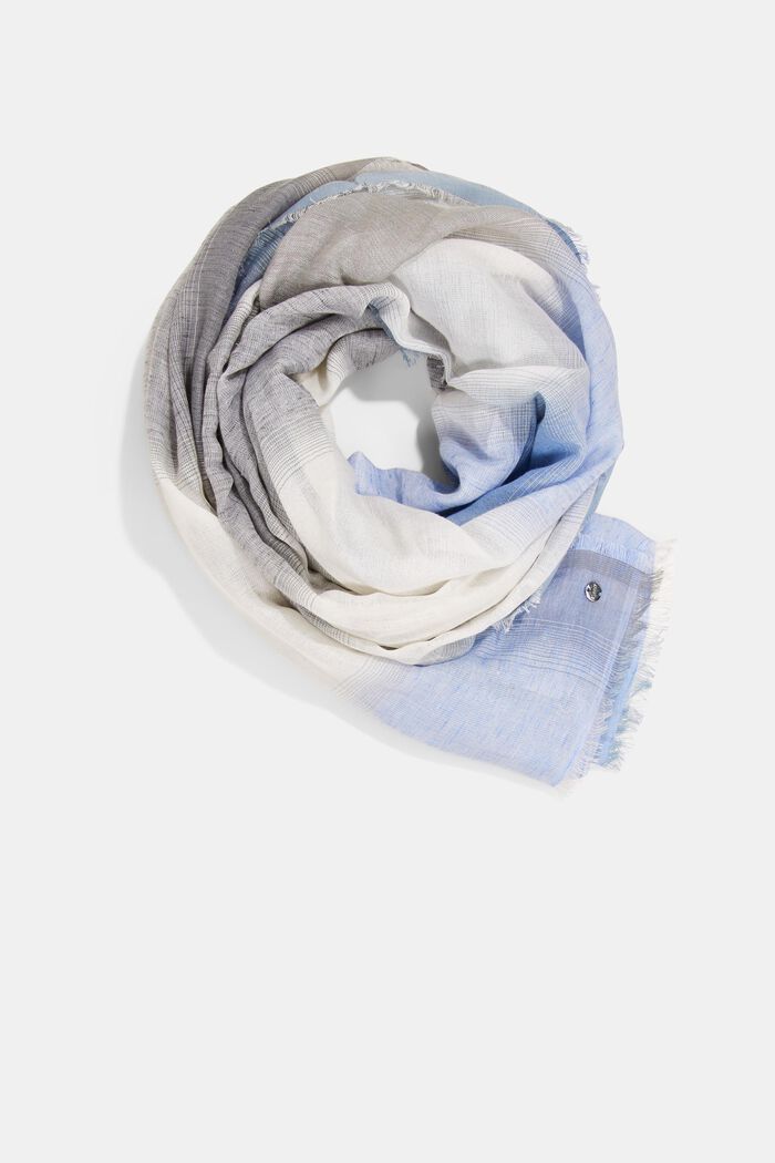 Let tørklæde med tern, BLUE, overview