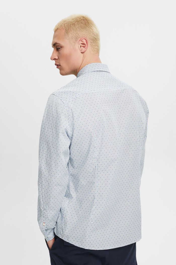 Skjorte i slim fit med allover-mønster, LIGHT BLUE, detail image number 3