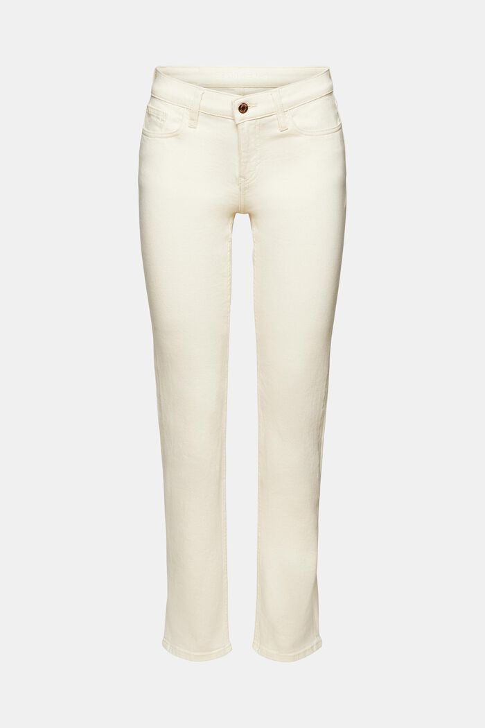 Lige jeans med mellemhøj talje, OFF WHITE, detail image number 6