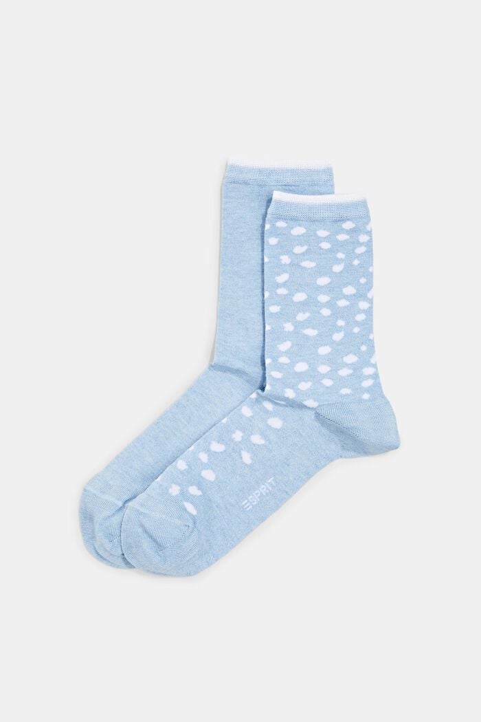 Pakke med 2 par sokker, økologisk bomuldsblanding