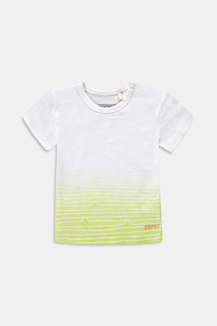 T-shirt med farveskift, 100% økologisk bomuld, WHITE, overview