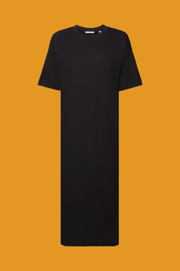 T-shirtkjole i midi-længde, BLACK, detail image number 6