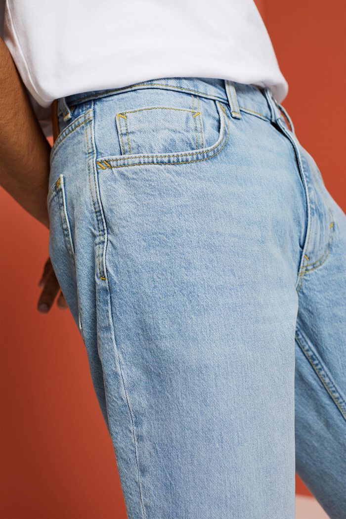 Jeans i en afslappet slim fit-pasform, BLUE LIGHT WASHED, detail image number 3