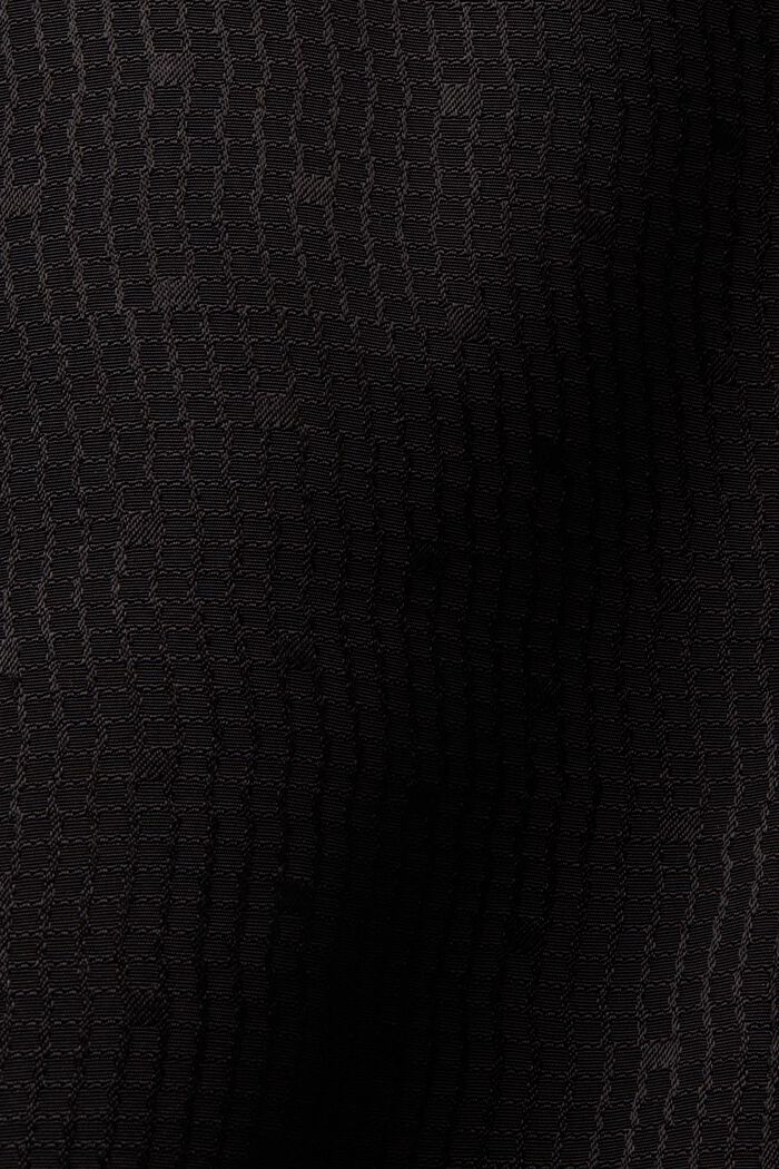 Tekstureret bikerjakke med jacquardmønster, BLACK, detail image number 5