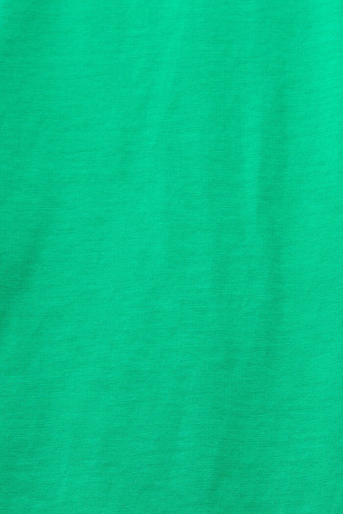 Jersey-T-shirt i økologisk bomuld, GREEN, detail image number 5