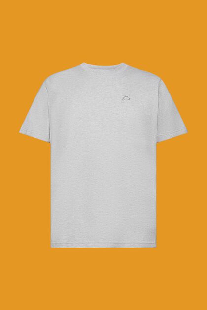 T-shirt i bomuld med delfinprint