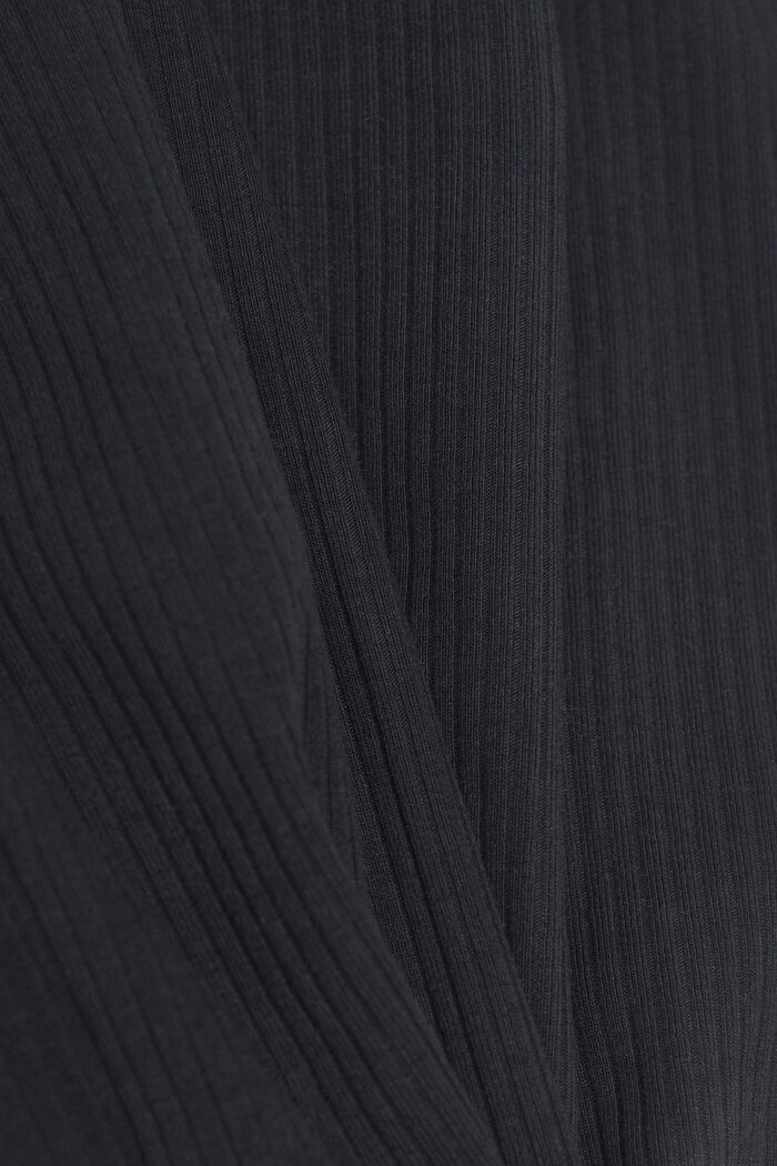 Ribbede leggings med slids, BLACK, detail image number 5