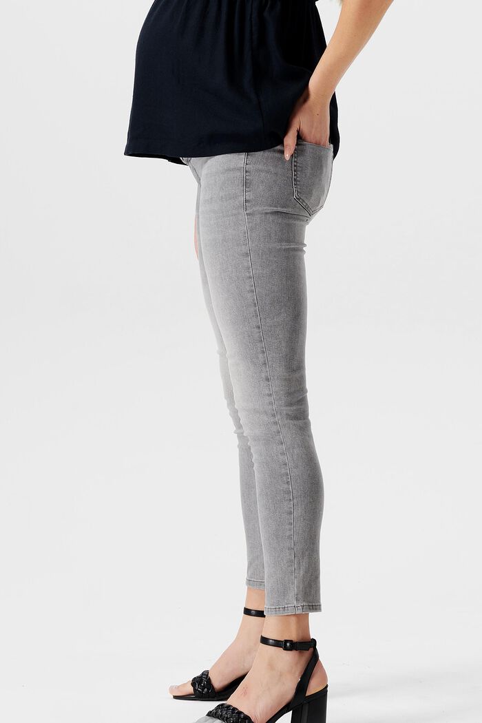 Jeans i skinny fit med høj støttelinning, GREY DENIM, detail image number 3