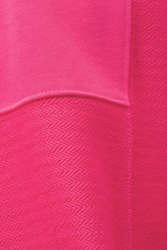 Cropped hættetrøje med patchwork-look, PINK FUCHSIA, detail image number 4