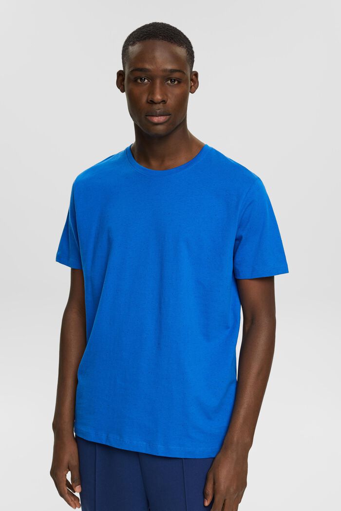 Nistret jersey-T-shirt, BLUE, detail image number 0
