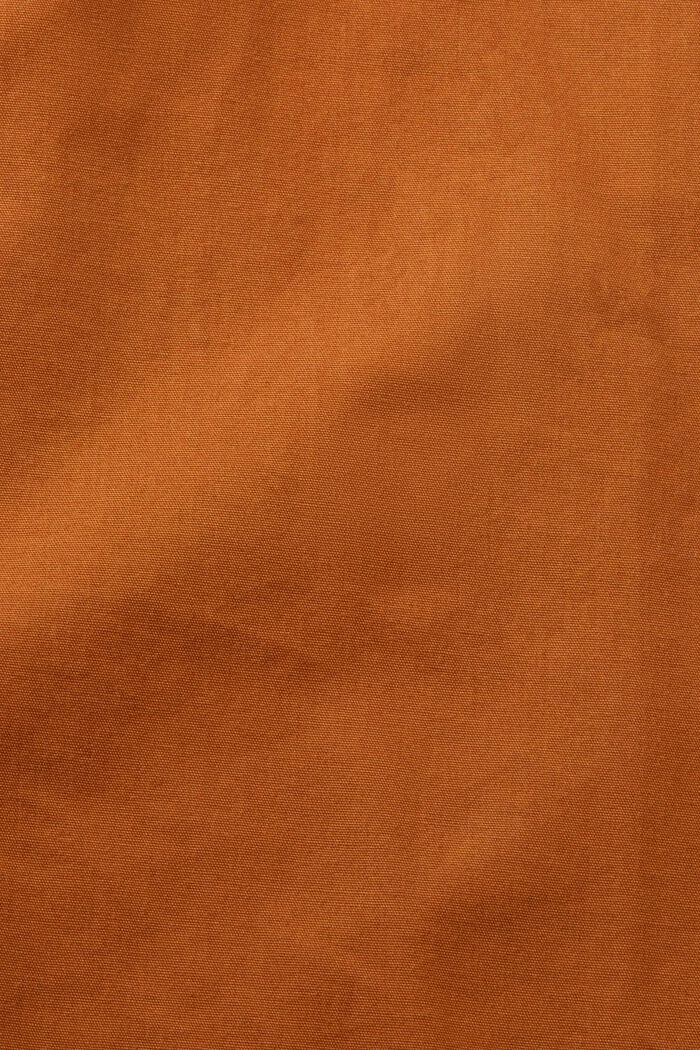 Skjorte i bomuldspoplin, CARAMEL, detail image number 5