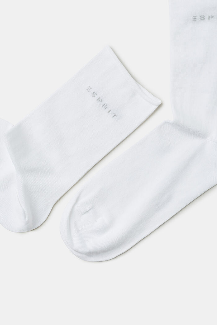 Pakke med 2 par sokker i groft strik, WHITE, detail image number 1