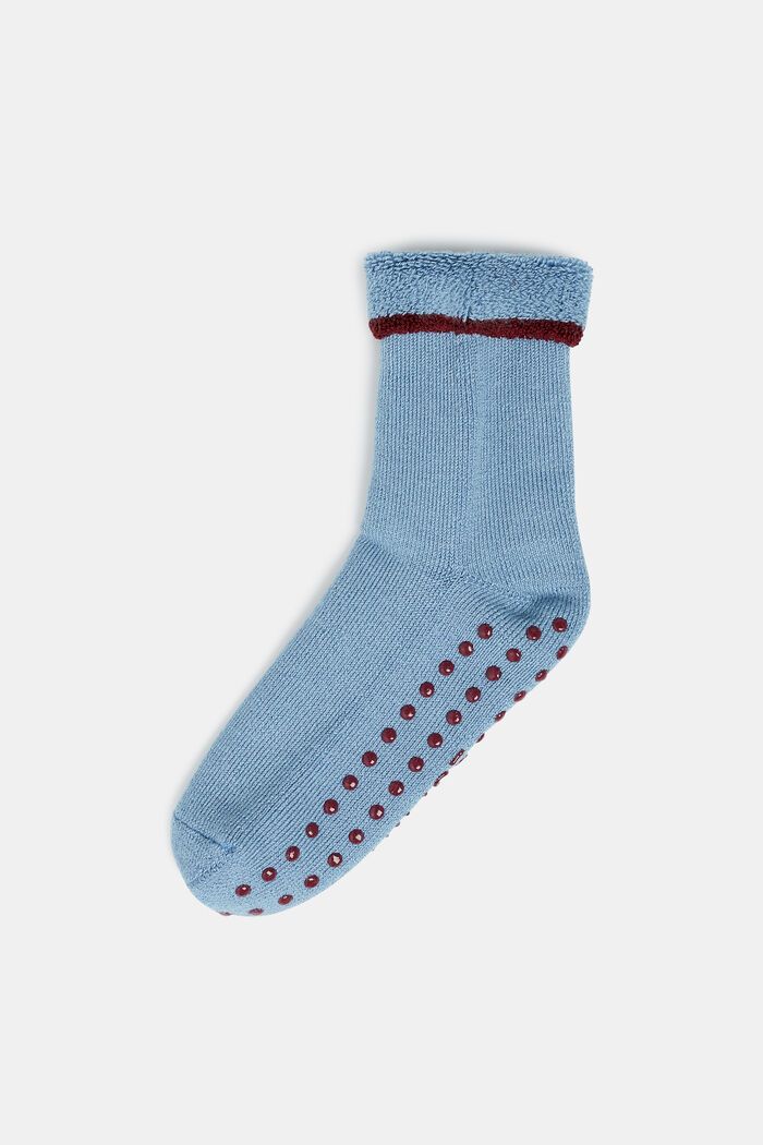 Bløde skridsikre sokker, uldmiks, SUMMERSKY, detail image number 0