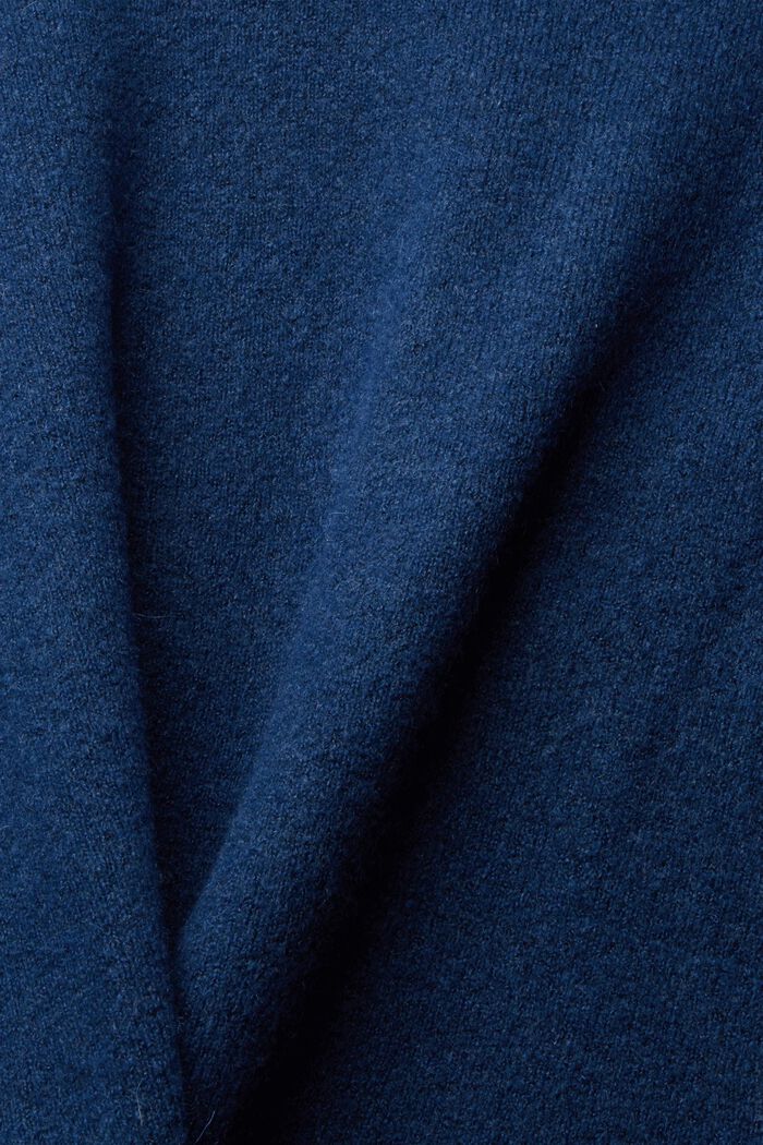 Med uld: stribet pullover, NEW PETROL BLUE, detail image number 1