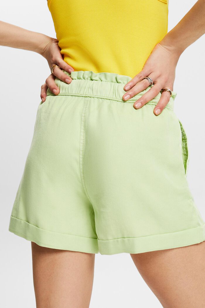 Pull on-shorts i twill, LIGHT GREEN, detail image number 4