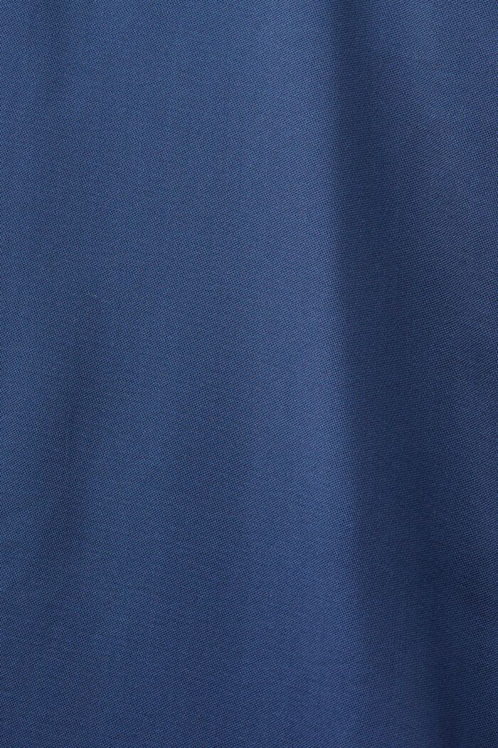 Skjortekjole i satin, GREY BLUE, detail image number 4