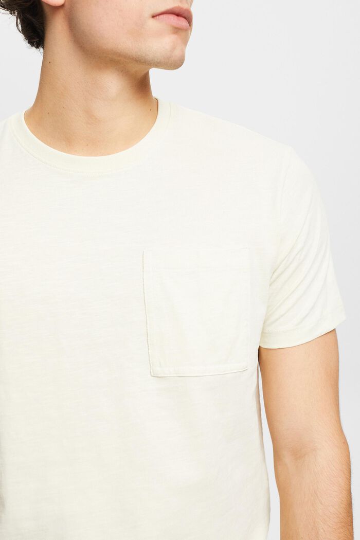 Bomulds-T-shirt med brystlomme, ICE, detail image number 2