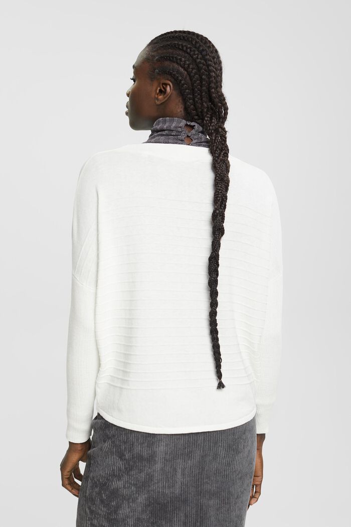 Stribet pullover, OFF WHITE, detail image number 3