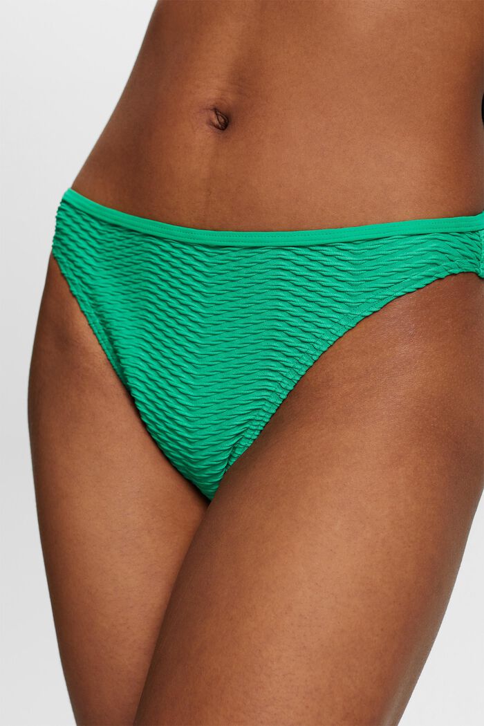 Genanvendt: teksturerede bikinitrusser, GREEN, detail image number 1