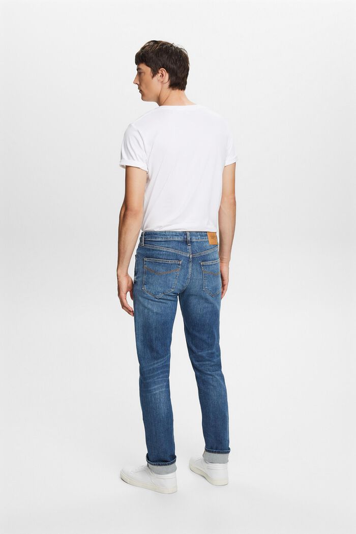 Lige jeans med mellemhøj talje, BLUE MEDIUM WASHED, detail image number 3