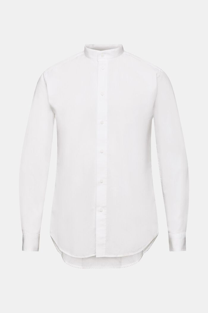 Skjorte med standkrave, WHITE, detail image number 6