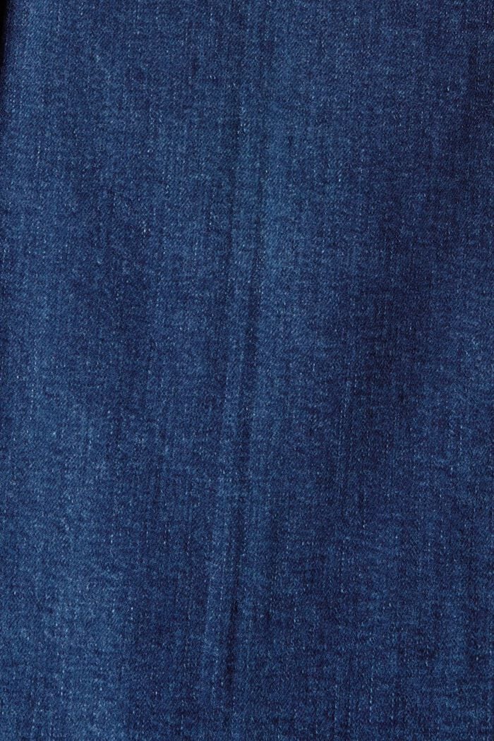 Bukser med svaj og påsatte lommer, økologisk bomuld, BLUE MEDIUM WASHED, detail image number 4