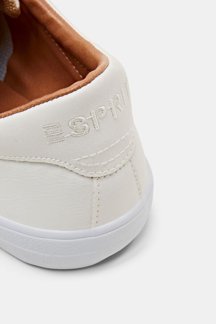 Sneakers i læderlook, OFF WHITE, detail image number 3