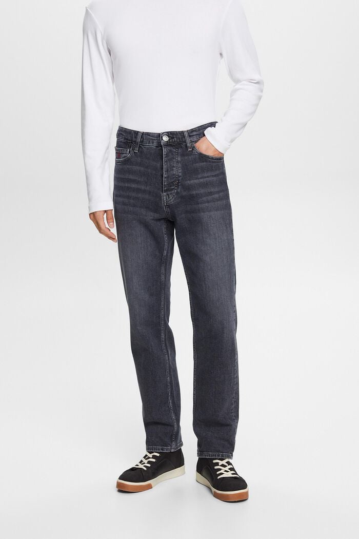 Relaxed retro-jeans med mellemhøj talje, BLACK MEDIUM WASHED, detail image number 0