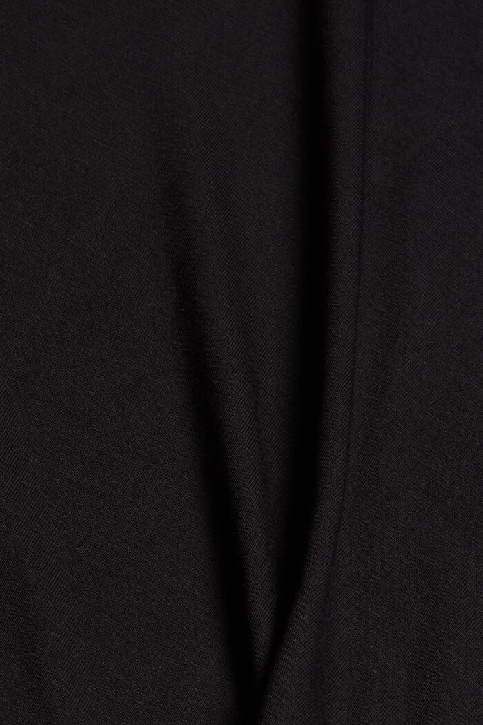 Pyjamastop med blonder, af LENZING™ ECOVERO™, BLACK, detail image number 4