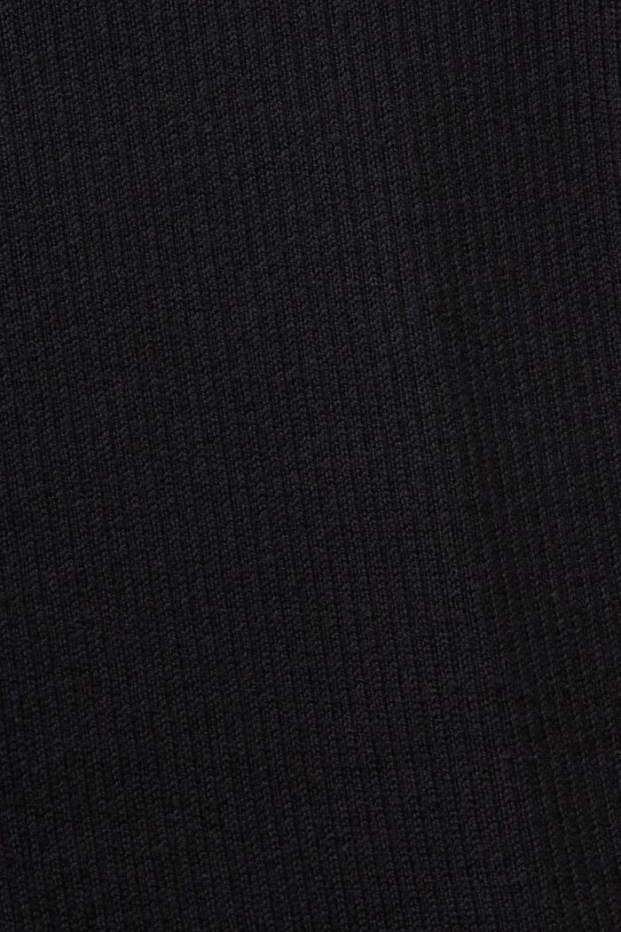 Genanvendt: Kjole i ribstrik, BLACK, detail image number 5